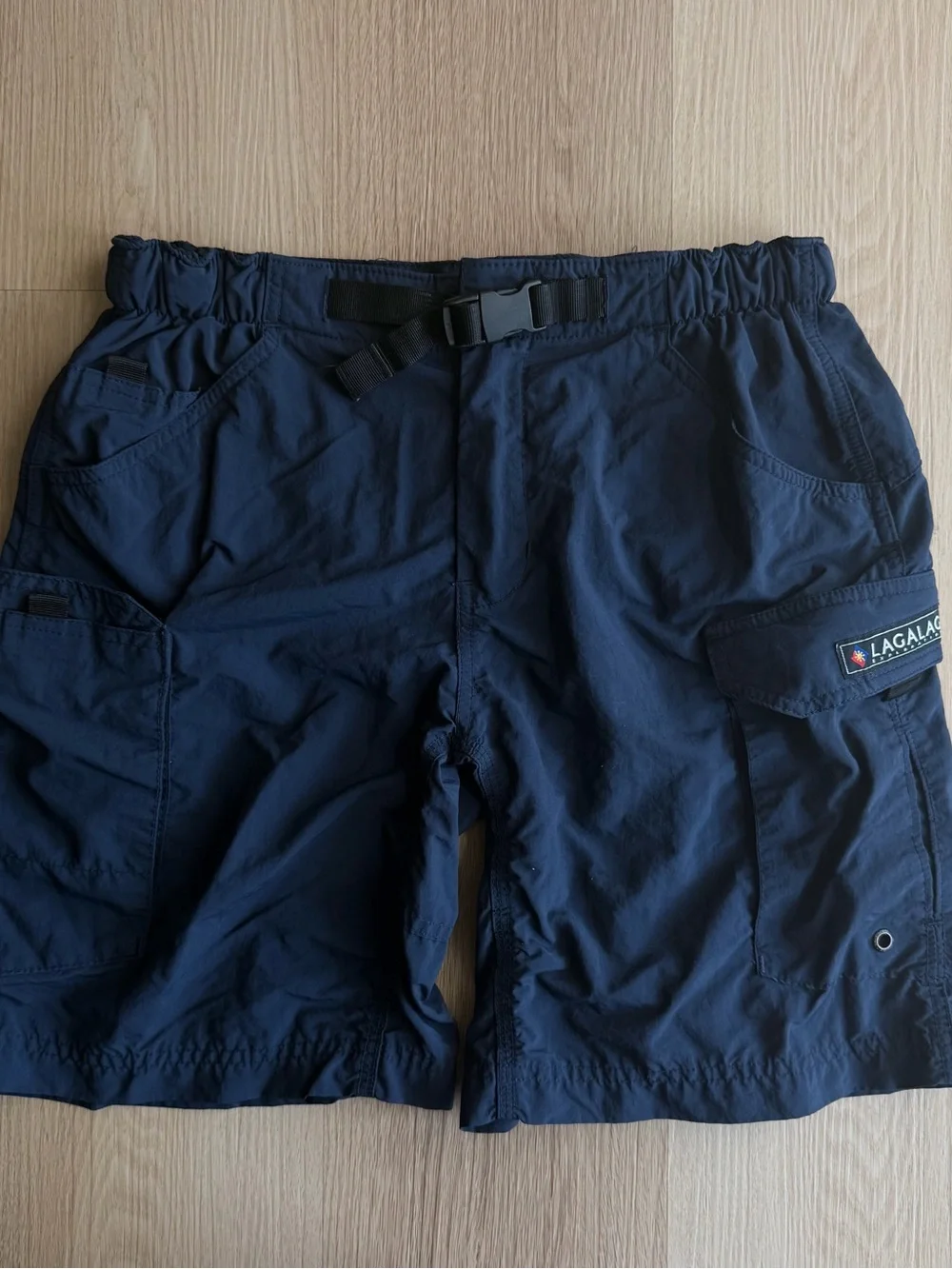 Lagalag Men’s Palaboy Navy Blue Cycling Cargo Utility Shorts Size M
